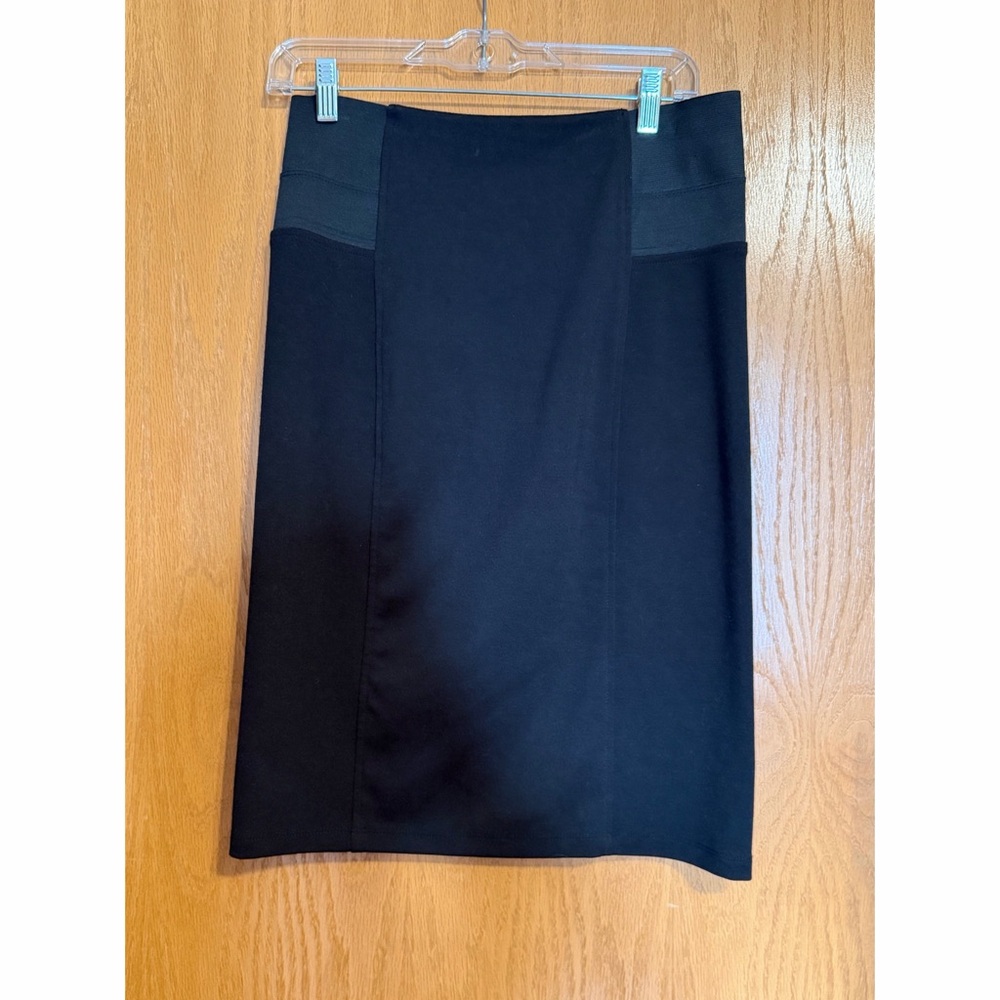 Tracy Evans Black Ponte Pencil Skirt